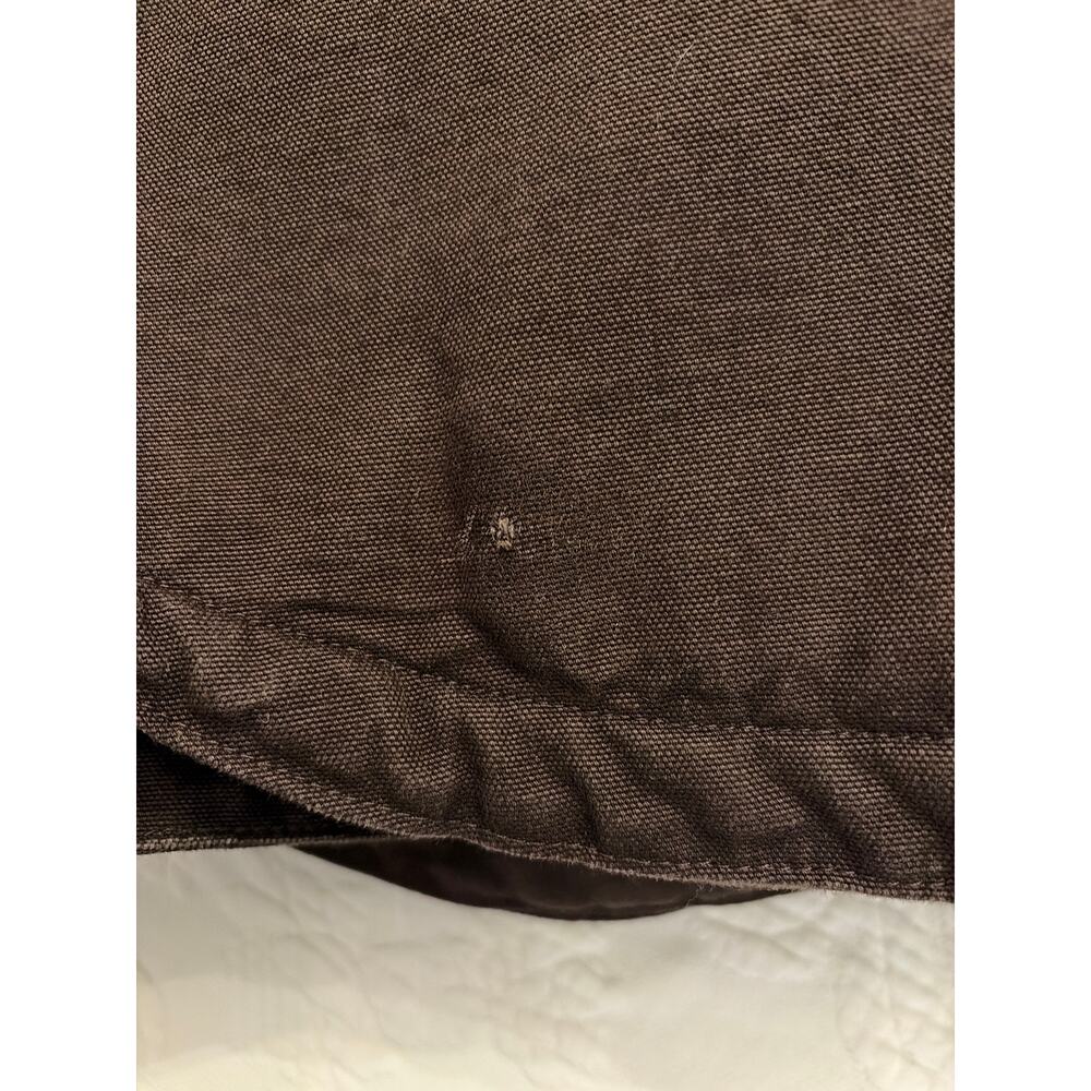 Carhartt Sherpa Lined Vest Men’s XL Dark Brown Canvas Workwear Full Zip - Picture 5 of 12